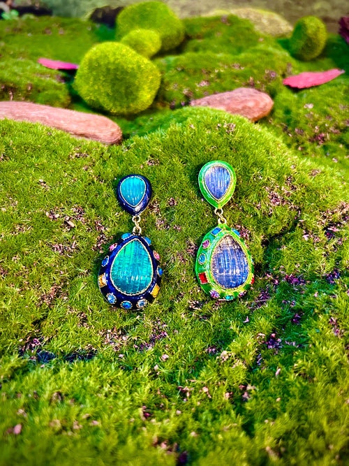 Azure Evergreen Earrings