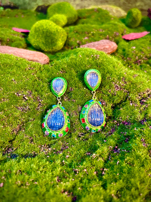 Azure Evergreen Earrings