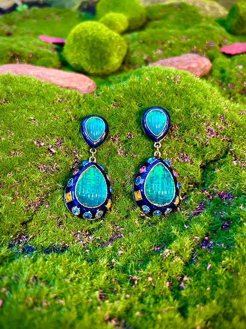 Azure Evergreen Earrings