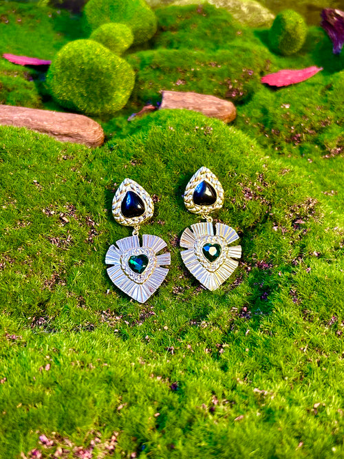 Dual Heart Harmony Earrings