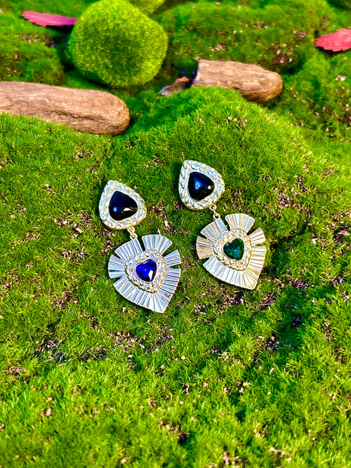 Dual Heart Harmony Earrings