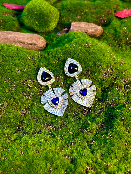 Dual Heart Harmony Earrings