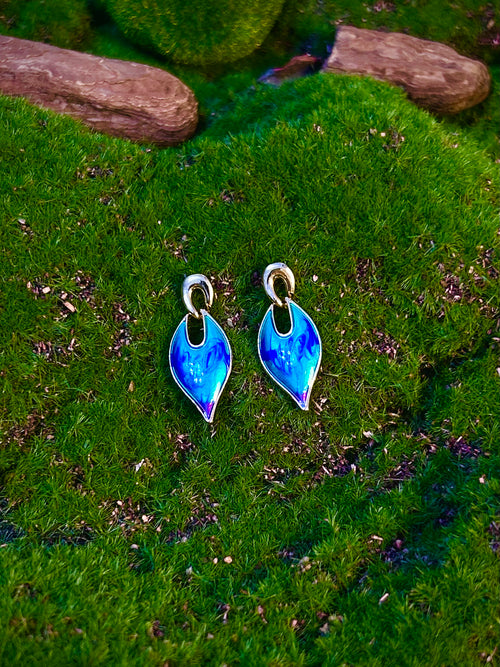 Forest Drip Porcelain Earrings
