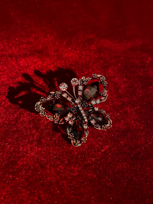 Majesty Scarlet Butterfly Brooch