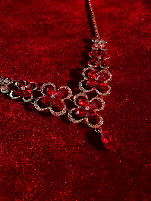 Scarlet Blossom Necklace