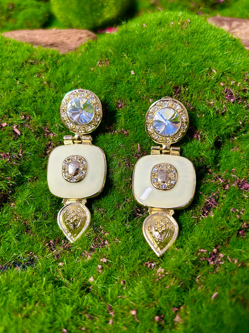 Golden Radiance Teardrop Earrings