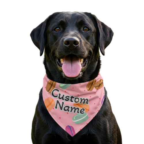 Customizable Sweet Macaron Pet Bandana