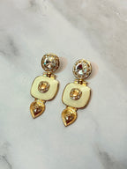 Golden Radiance Teardrop Earrings