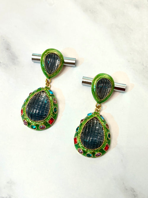 Azure Evergreen Earrings