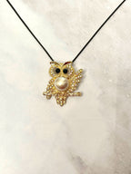 Twilight Pearl Owl Necklace