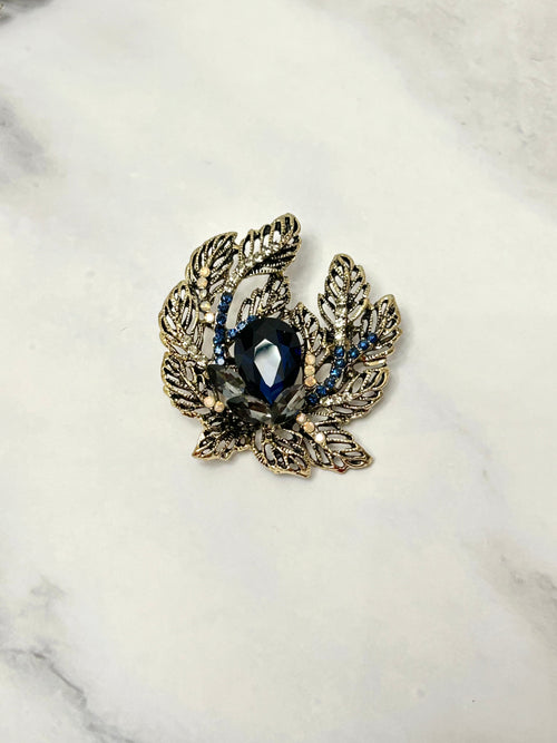 Diamond Leaf Serenade Brooch