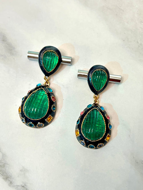 Azure Evergreen Earrings