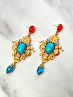 Turquoise Sea Horse Earrings