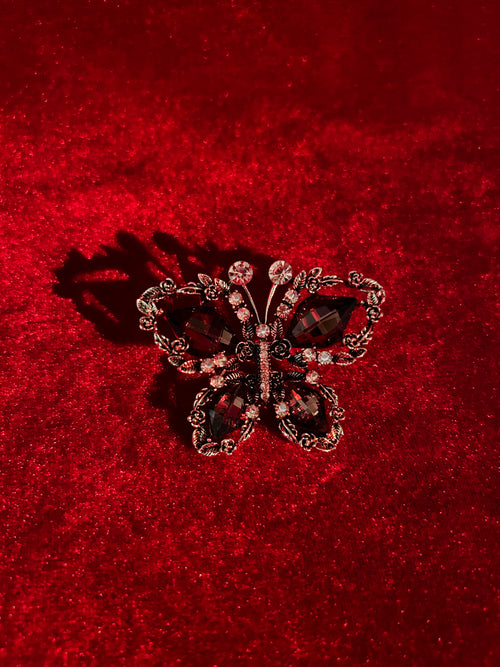 Majesty Scarlet Butterfly Brooch