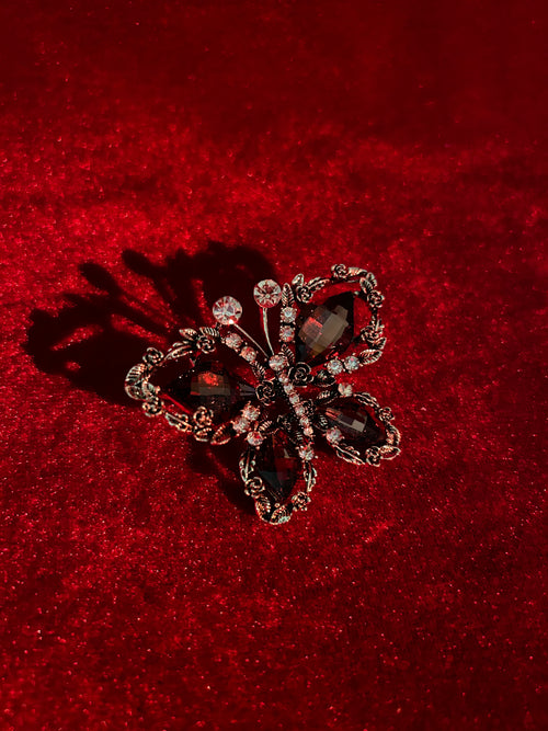 Majesty Scarlet Butterfly Brooch